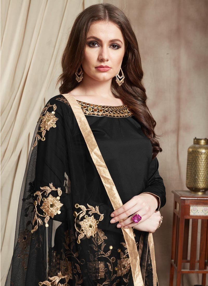 silk patiyala dress Designer Party Wear Patiyala Suit Designer Tafeta Silk With Embroidery Work Suit And Patiyala With